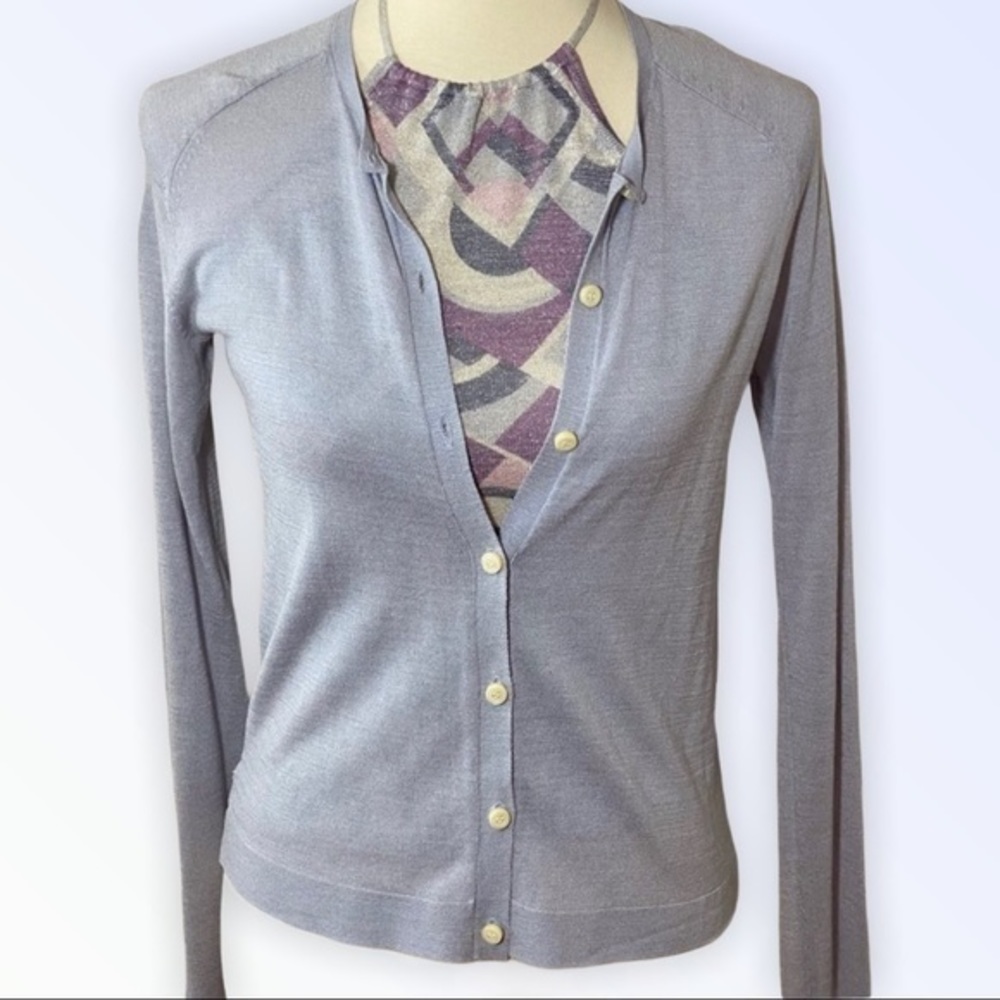 Banana Republic Silk Halter & Cardigan swe…